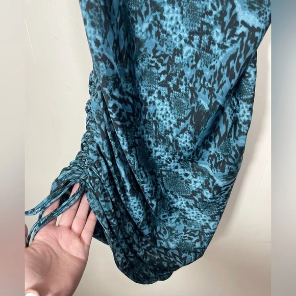 Free People Intimately Day to Night Printed Slip Dress Indigo Combo Size Small - Picture 7 of 15